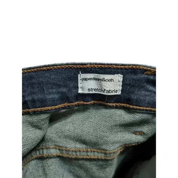 Paper Denim & Cloth Straight Tapered Leg Stretch Fabric Jeans 38 X 30 - Picture 8 of 9